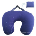 Foldable U Shape Travel Neck Pillow Filled With Polystyrene Beads / Custom Neck Travel Pillow